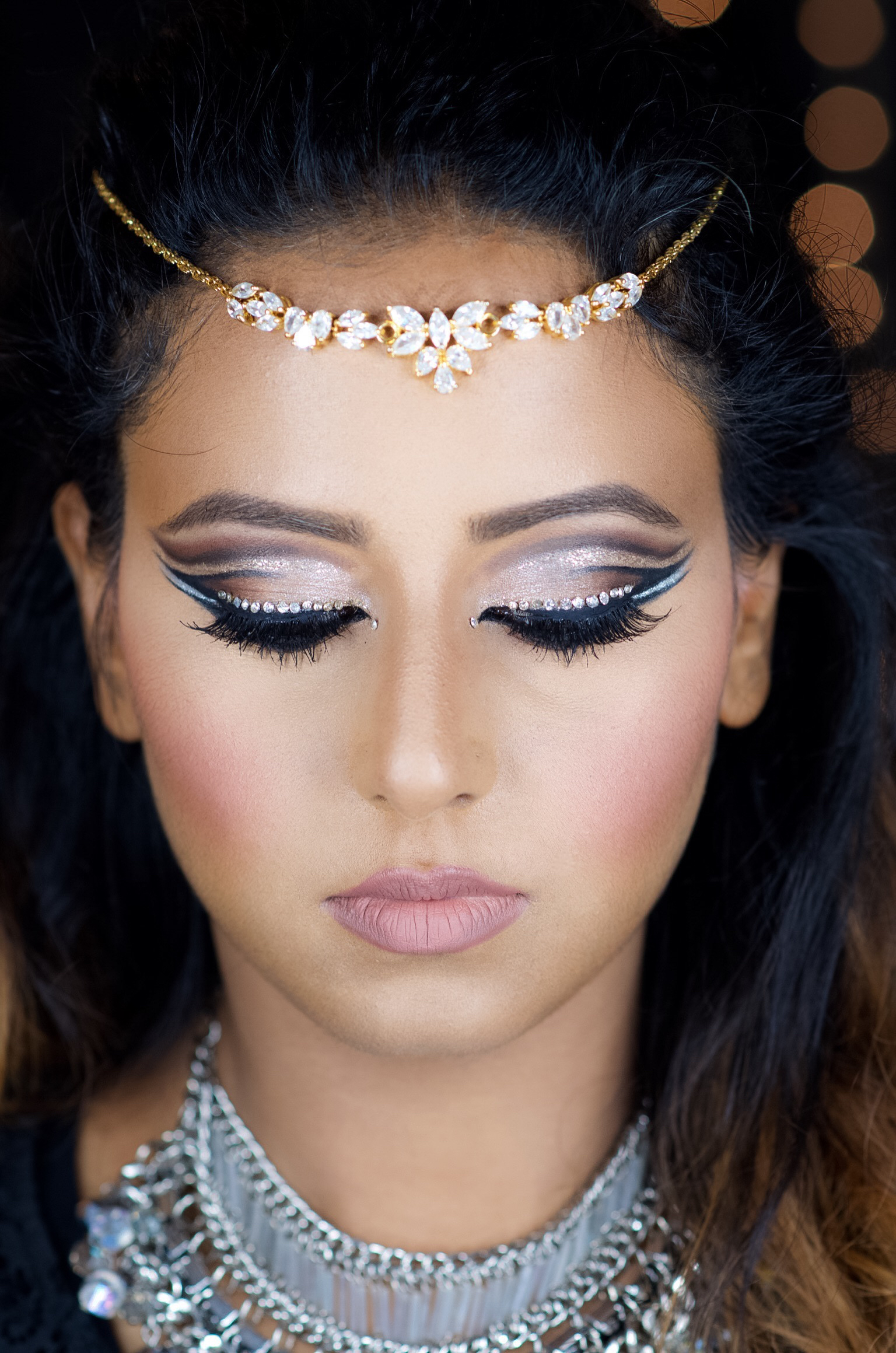 DOUBLE CUT CREASE BLING MAKEUP LOOK – Indian Bridal Makeup Boston